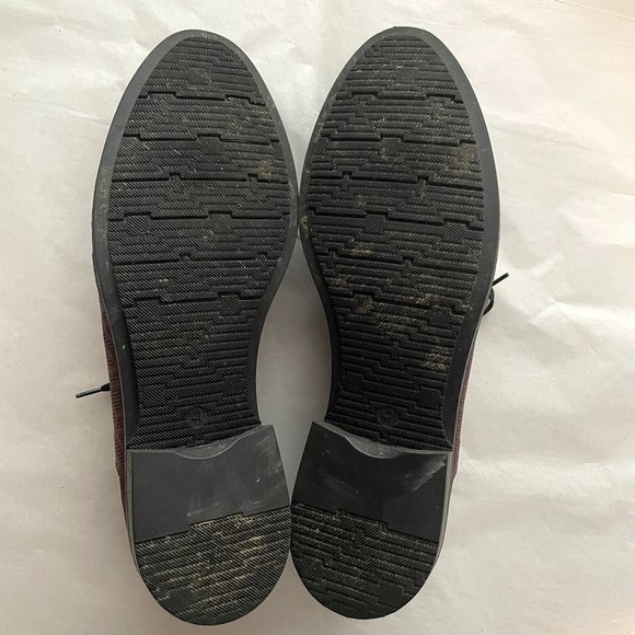 Miz Mooz Womens Oxfords EU 41 / US 9.5 Trudy Eggplant Maroon Leather Office Work - Picture 10 of 15